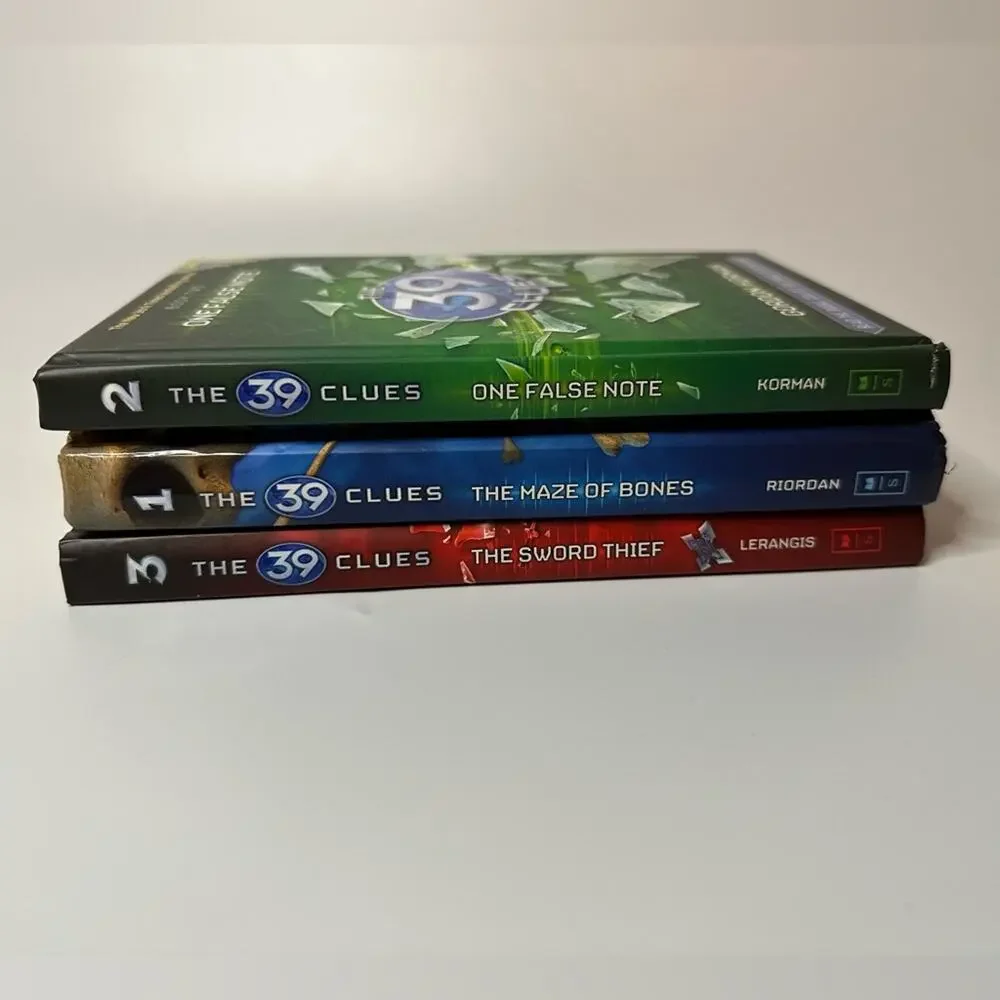 39 Clues Books Riordan Korman Lerangis One False Note Sword Thief Maze of bones